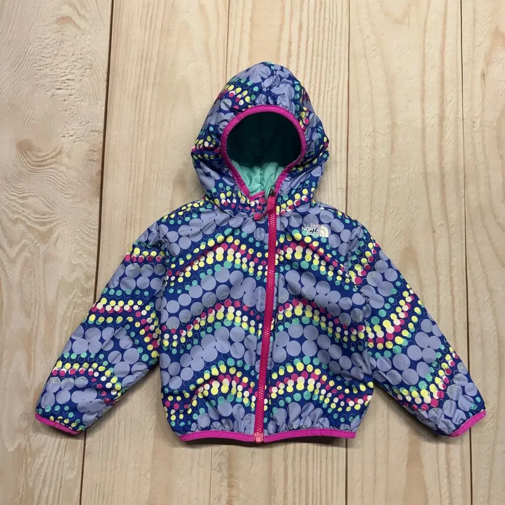 The North Face Baby Girls 18-24M Reversible Perrito Insulated Hooded Jacket